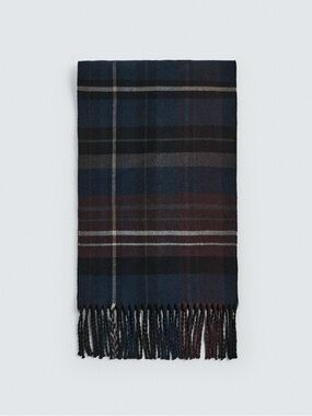 ZARA Double-Sided Plaid Scarf 🧣 Men’s- one size
